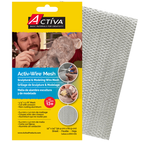 Activ-Wire Mesh™ Sculptural & Modeling 12-in x 24-in Sheet (Small Weave)